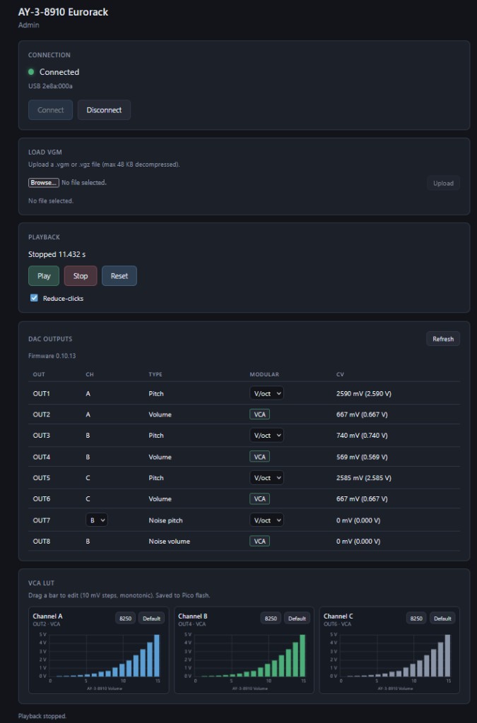 AY-3-8910 to CV screenshot 4