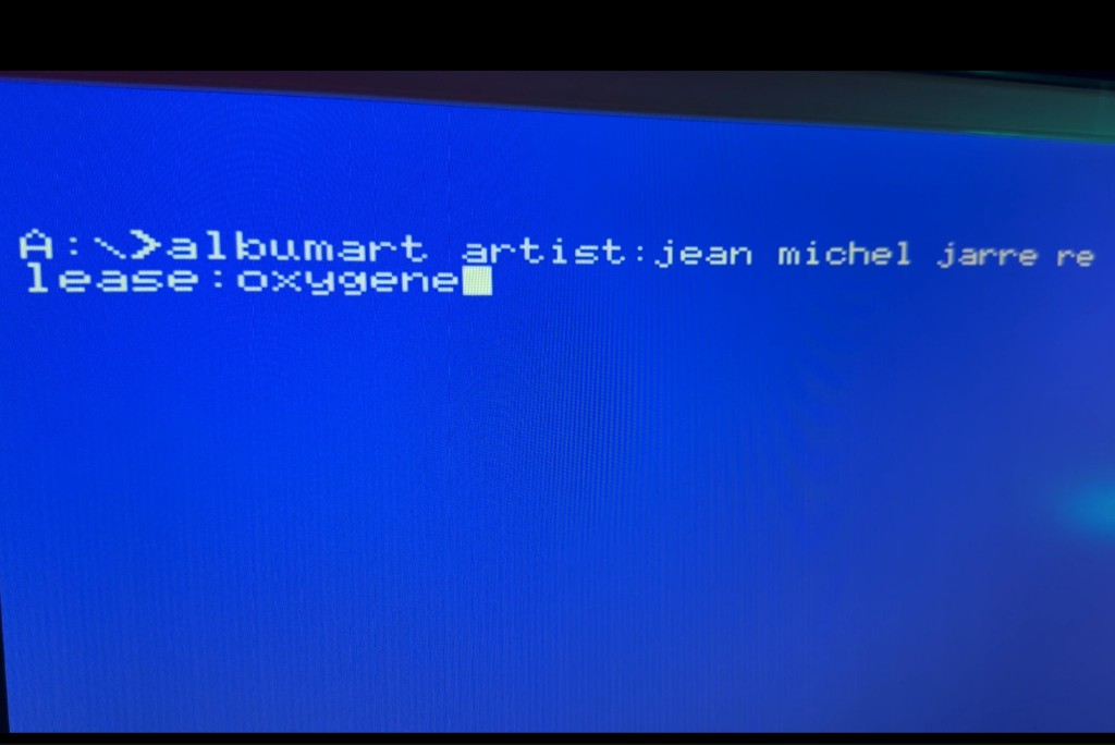 MSX-DOS albumart command searching Jean Michel Jarre Oxygene