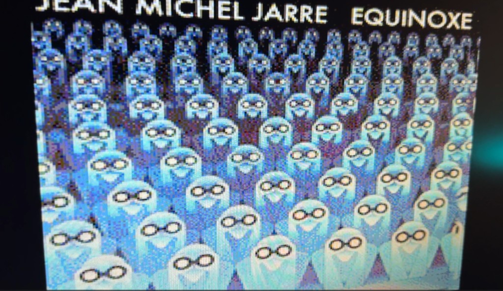 Jean Michel Jarre Equinoxe album art on MSX SCREEN 8